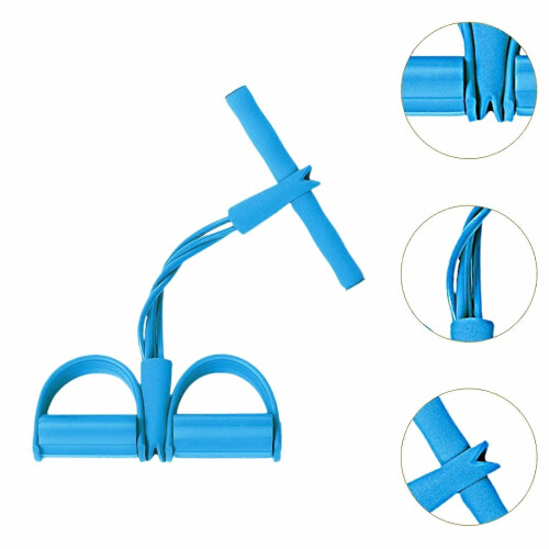 Resistance band for back and abdomen training with pedal puller 2