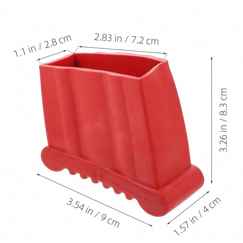 Ladder Feet Rubber Pads for Ladder Nonslip Function 2Pcs Red Rubber Covers 1
