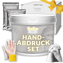 Creative Deco 3D Gips Handabdruck Set | Gipsabdruck Hände Paar Hand Abdruck