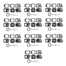 10Pcs Carburetor Repair Rebuild Gasket Needle Kit for Walbro K20-WYJ Echo Husqvarna Toro Ryobi HondaEdition 0711