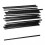 1000 Pieces Black Plastic Drinking Straws Disposable Straight for Party Tableware 5