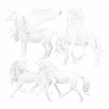Yksisarvinen DIY-maalauslelu lapsille 4 kpl miniatyyri luovia patsashahmoja