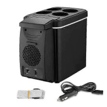 Portable 12V 6L Car Refrigerator for Camping, 2-in-1 Electric Cooler and Warmer, Mini Fridge Ice Box for Vehicle, Travel, Road Trips and Outdoor Adven