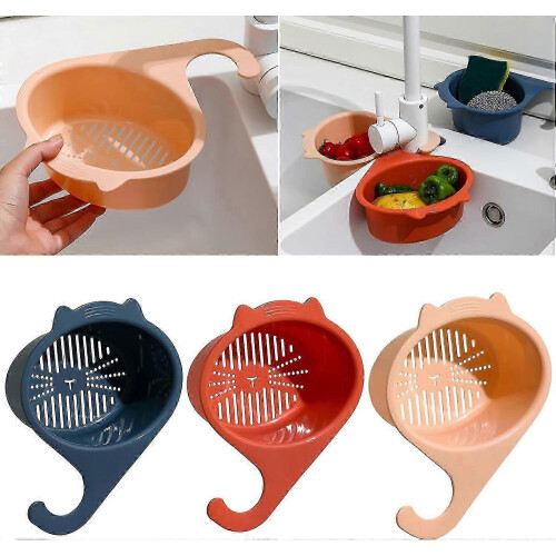 3-Pack Kitchen Sink Drain Basket with Strainer, Keeps Kitchen Dry and Clean, Durable Drain Artifact for Efficient Water Flow