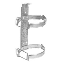 Fire Extinguisher Mounting Bracket - 25x11cm Silver Hanger Hook for Secure Wall Installation