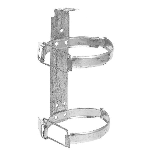 Fire Extinguisher Mounting Bracket - 25x11cm Silver Hanger Hook for Secure Wall Installation