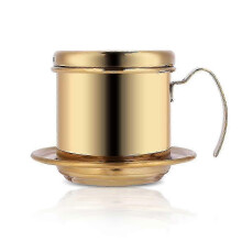 Premium Vietnamese Stainless Steel Drip Coffee Filter for Home Brewing - Durable & Easy to Use