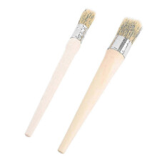 2-Piece Decorating Brush Set for Furniture, Stencil, Acrylic Painting, Wood Wall - 26 x 4.2 cm Craft Brushes for DIY Projects