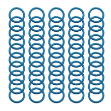 50pcs Colorful Scrapbooking Binder Rings in Blue, 15mm to 40mm Circle Rings for DIY Albums & Crafts