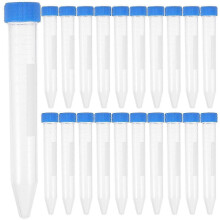 50pcs 15ml Blue Screw Cap Centrifuge Tubes for Laboratory Use, 12X2.1CM, Ideal for Lab Experiments & Sample Storage