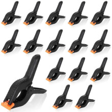 6 Inch Plastic Spring Clamp Set - 16PCS Photo Backdrop Clips for Balloon Arch & Craft Projects