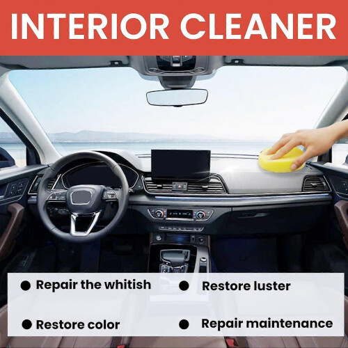 Interior Dashboard Cleaner & Restorer Paste  Instrument Panel Dust Removal, Shine & Protection 2
