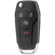 Flip Car Key Fob Replacement Remote Key for Ford F-150 2015-2021 F150 Key Ford
