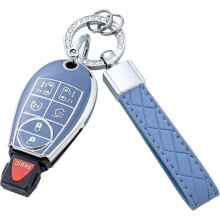 Key Fob Cover with Keychain for Dodge Ram for Chrysler Grand Caravan Charger