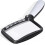 Foldable Rectangular Magnifying Glass With Light, Large Handheld Magnifier Featuring 5 LEDs, 2 Dimming Modes, and 2x Magnification for Senio 1