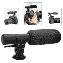 High-Quality Microphone Compatible with Canon & Nikon DSLR Cameras, DV Camcorders, and Smartphones