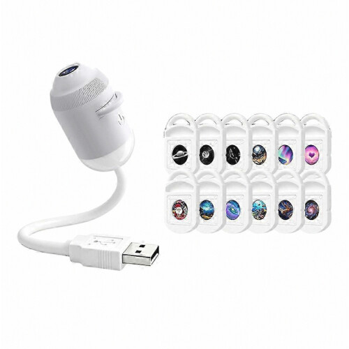 Προβολέας νυχτερινού φωτισμού HD Smart Dynamic 5D Holographic, Plug and Play 2-σε-1 Galaxy Star, περιστ