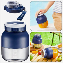 Rechargeable Portable Blender Juicer 500ml - 8-Blade Compact Smoothie Maker for Outdoor, Camping, Office & Household Use