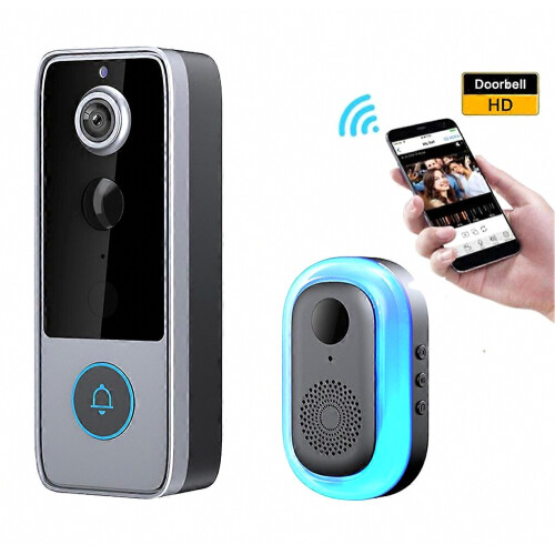 Κάμερα κουδουνιού πόρτας 1080P HD WiFi με νυχτερινή όραση για οικιακή χρήση HD με 2