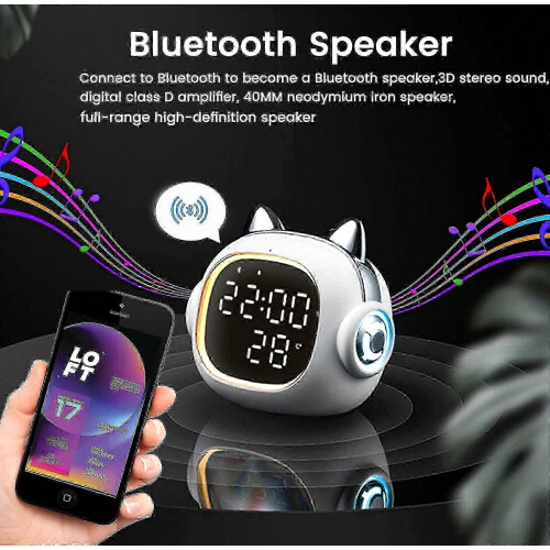Βελτιωμένο ξυπνητήρι για γάτες με Bluetooth, διπλές ειδοποιήσεις αφύπνισης και απ 2