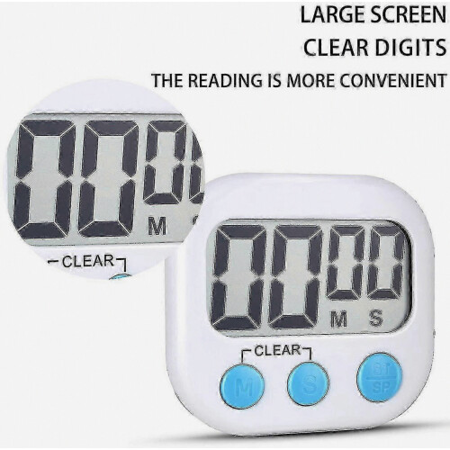 New 12 Pack Digital Kitchen Timer with On/Off Switch - Loud Alarm for Cooking Cy 2