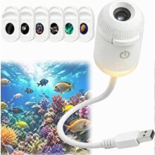 HD inteligentný dynamický 5D holografický nočný projektor, hviezdny HD projektor typu „plug and play“, 360 USB projektor na galaxie a