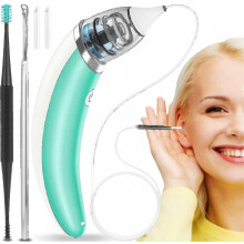 Electric Ear Wax Suction Removal Cleaner with 5 Level Suction Power USB Rechargeable Ear Cleaning Kit Includes Vacuum Tips