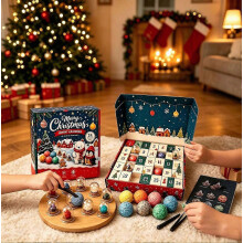 Calendrier de l'Avent 2026 pour enfants, coffret surprise de 24 surprises pour le compte à rebours de Noël, jeu d'exploration géologiqu