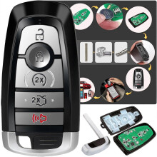 Original Blank Key, MaxiIM IKEYFD005AH, 5 Buttons Universal Remote Replacement