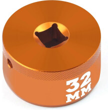 Fork Topcap Socket, Orange, 32mm 3/8 Drive Flat Socket for Fox 36/38/40 Series Mountain Bike Fork Topcap Nuts