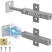 Push to Open Cabinet Hardware, Strong Spring Magnetic Push Door Latches, Heavy Duty Push Close Drawer Opener, Pop Out Release Touch Latch for Hidden