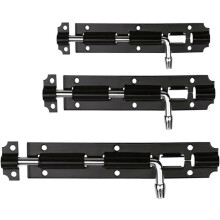 Gate Latch,Bolt Lock,Slide Bolt Gate Latch, Bolt Sliding Door Lock, 1pc 4/5 Inch Long Lacquered Door Latch Sliding Lock Barrel Bolt Latch Hardware Ha