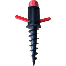Beach Umbrella Stand, Beach Umbrella Stand, Ground Stake, Screw-On Stand with Handles, Strong Wind