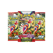 Pokemon Cards Scarlet and Violet, English + Japanese Scarlet ex - Booster Bundle including 3 Pokemon Booster Packs - TCYM Product