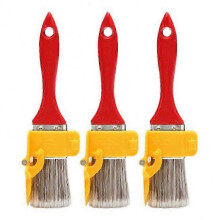 (3pcs)Professional Edger Paint Brush Flat Trim Paint Brush compatible Perfect Edges Corners compatible Indoor Outdoor