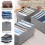 Closet organization system, organizer, foldable storage boxes, 6 pieces 2