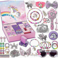 Calendrier de l'Avent pour filles - Cadeaux licorne pour filles - Calendrier de l'Avent 24 jours de surprises - Le cadeau idéal pour le