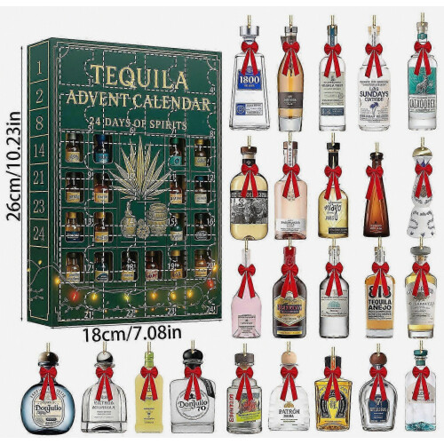 Ημερολόγιο Advent Tequila, 24 Ημέρες Ποτών, 2D Ακρυλικό Ημερολόγιο Advent 2025, Ημερολόγι 1