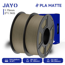 JAYO 3D-Drucker-Filament, 2 Rollen, 1,75 mm, PLA Matte / Dual Color Matte, für FDM-Drucker