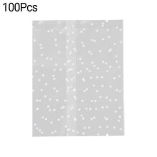 100Pcs/Pack Machine Seal Bags Clear Waterproof Plastic White Dot Vacuum Sealer Bag Cookie Food Saver