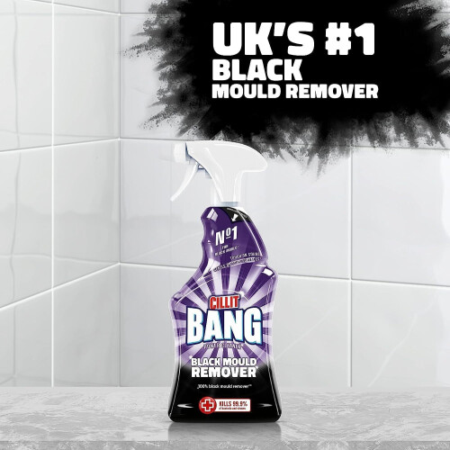 Cillit Bang Cillit Bang Black Mould Remover Spray - 750ml (3 Pack x 750ml) 2