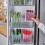Storage Basket Vertical Design Space-saving High Capacity Refrigerator Side Door Organizer for Refri 4