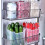 Storage Basket Vertical Design Space-saving High Capacity Refrigerator Side Door Organizer for Refri 5