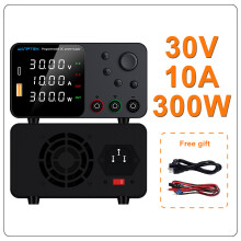 Wanptek Alimentation Laboratoire DC, 30V 10A, Régulateur de Tension et Courant Réglable, TPS3010