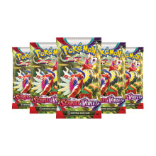 Pokemon Cards Scarlet and Violet, English Scarlet ex - Booster Bundle including 5 Pokemon Booster Packs - TCYM Product