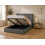 (Double, Charcoal) Noah Charcoal Ottoman Bed Frame 1