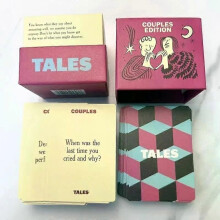 (Red) 150 Conversation Starter Cards Family Edition - Fun Party Travel Game with Box