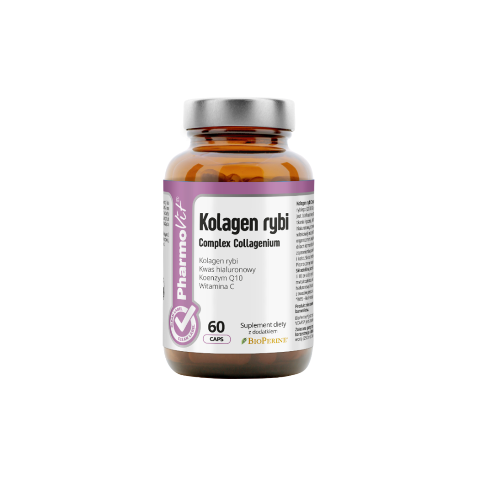 PharmoVit Fish Collagen Complex Collagenium capsules, 60 pcs. - Image 2