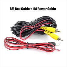 (6M Rca Cable) Car Rear View Camera Night Vision Reversing Auto Parking Camera IP68 Waterproof CCD LED Auto Backup Monitor 170 Degree HD Image