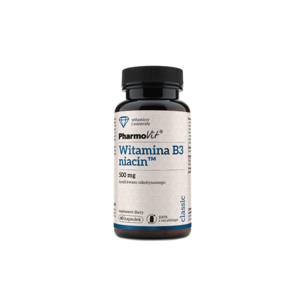 Pharmovit Vitamin B3 Niacin, 60 Capsules